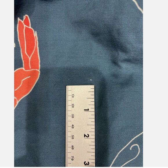 (?) HANDMADE UNIQUE RARE CHATHAM HOUSE PRAWN / SHRIMP PRINT COASTAL MIDI SKIRT - Picture 9 of 11